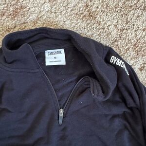 Gymshark Black Women's Crop Half-Zip Top